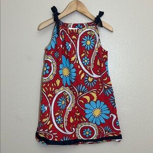 Hanna Andersson Red Floral Cotton Dress